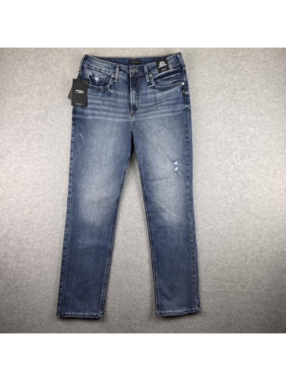 Silver Jeans Avery Straight Jeans Womens 33x29 High Rise Stretch Denim NWT